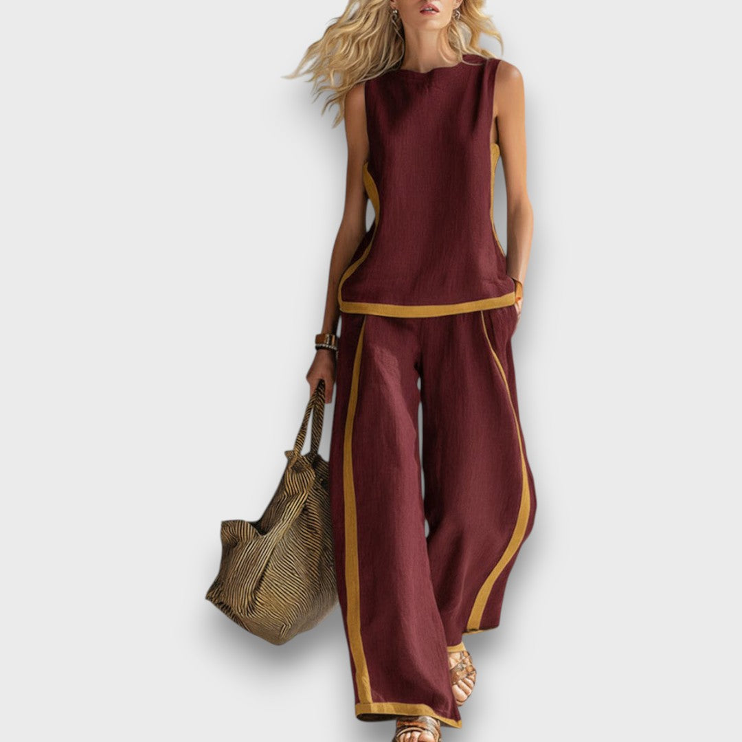 Lila™ | Chic Two-Piece Linen Ensemble for Effortless Style