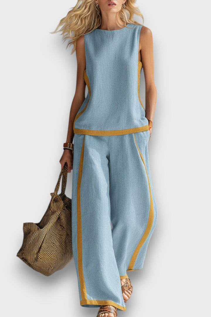 Lila™ | Chic Two-Piece Linen Ensemble for Effortless Style