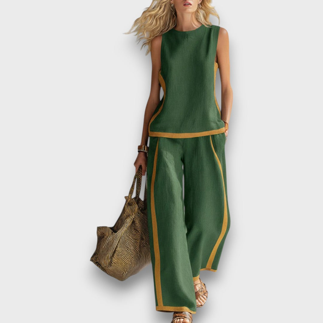 Lila™ | Chic Two-Piece Linen Ensemble for Effortless Style