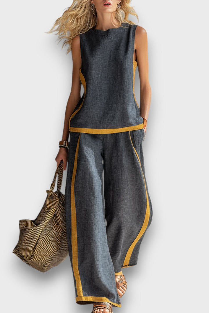 Lila™ | Chic Two-Piece Linen Ensemble for Effortless Style