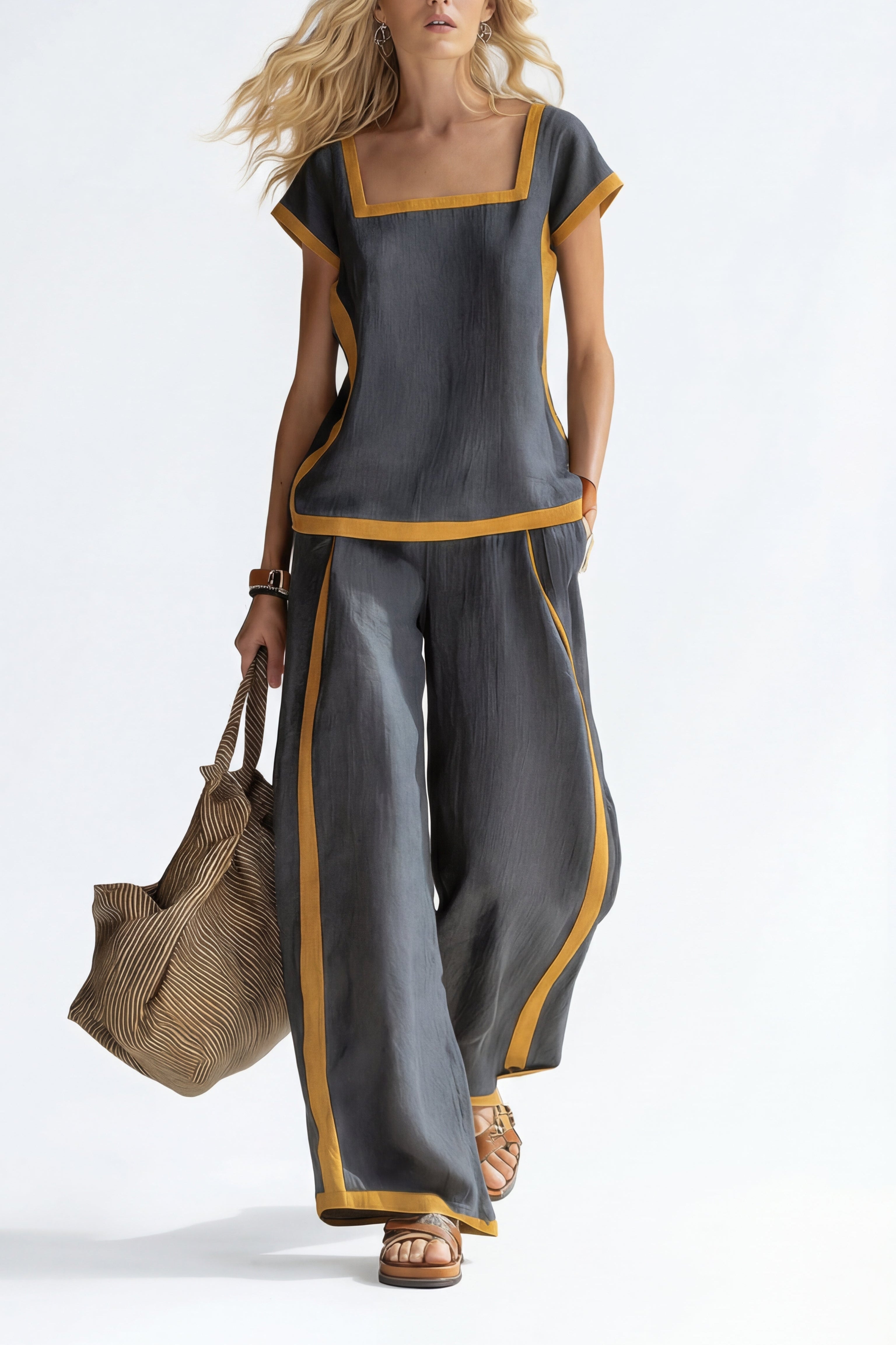 Serena™ | Luxurious Linen Ensemble for Effortless Elegance