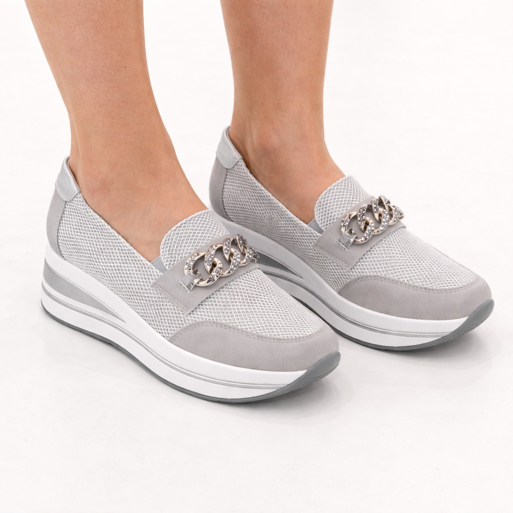Lila™ | Luxe Moccasin Wedge for Comfort
